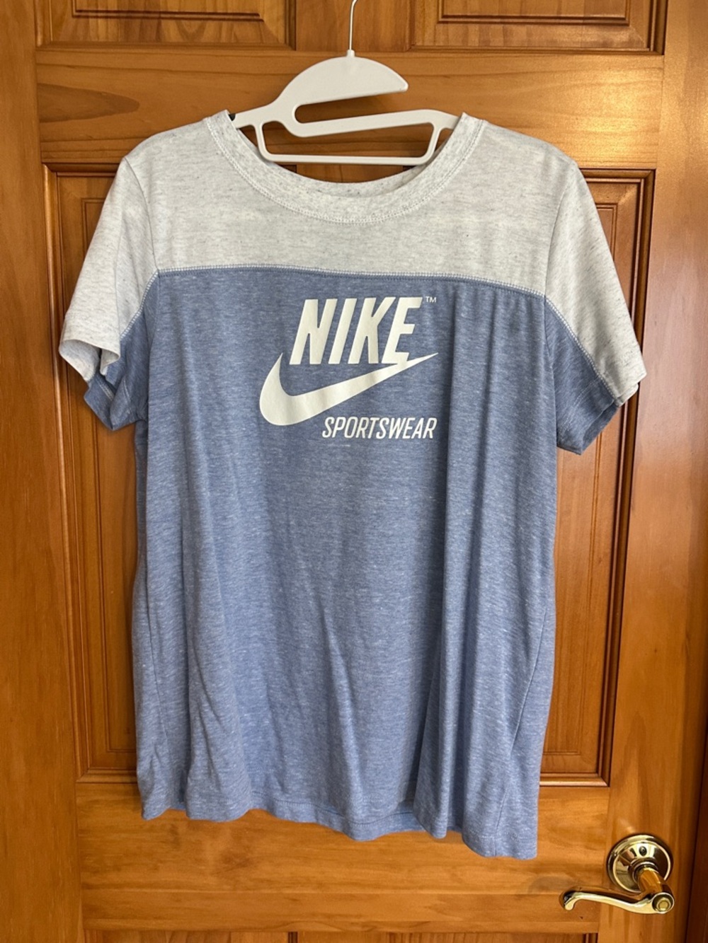 Women’s blue Nike track suit with shorts